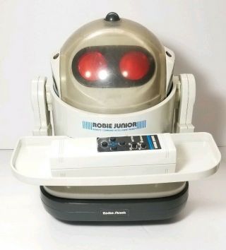 Vintage Radio Shack Robie Junior Robot With Remote As - Is
