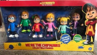 2016 Mattel Alvinnn And The Chipmunks Collectible 3 Inch 6 Pc Figures Set 3,