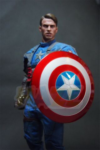 1/6 Captain America Shield 2.  0 Boucle de matériau en métal,  modèle à la main 7