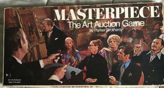 Rare 1970 Masterpiece The Art Board Game Parker Brothers 100 Complete