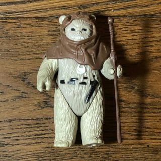 Vintage Kenner Star Wars Ewok Chief Chirpa 100 Complete Figure & Staff