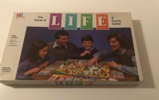 Vintage " The Game Of Life " Board Game By Milton Bradley - 1982 Ed - Complete