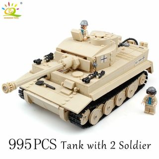 995pcs Military Germany King Tiger Tank Building Blocks brick lego toys freeship 2