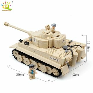 995pcs Military Germany King Tiger Tank Building Blocks brick lego toys freeship 3