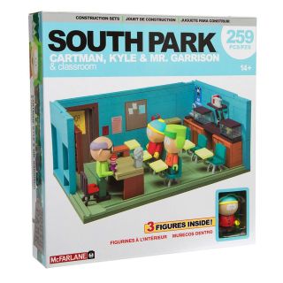 South Park Mr.  Garrison Kyle Cartman With Classroom Construction Set