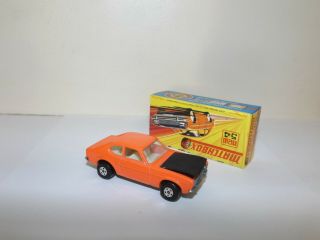 Matchbox S/f No.  54 - B Ford Capri Pinkish Orange Body,  Black Hood Mib