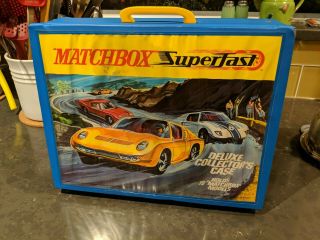 1970 Matchbox Car Case Superfast Deluxe Collectors Case Die Cast Toy Cars