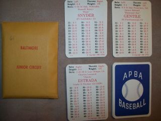 1961r Apba Baseball Cards Complete - 1988 Printing
