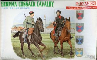 Dragon Dml 1:35 Wwii German Cossack Cavalry Plastic Figure Kit 6065u