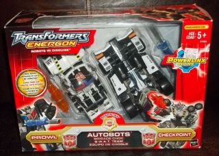 Transformers Energon Series Powerlinx Autobots Checkpoint & Prowl Figure 2 - Pack