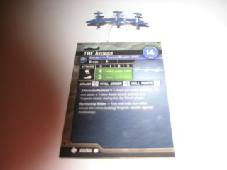 Axis & Allies War At Sea Task Force Tbf Avenger X1 And D4y1 " Judy "