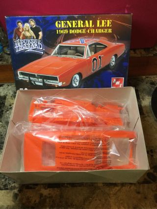 Model Kit Amt Ertl The Dukes Of Hazzard General Lee 1969 Dodge Charger No Decals