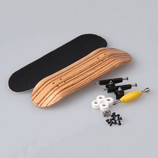 Zebra Bearing Wheels & Wooden Canadian Maple Deck Fingerboard Skateboard Game