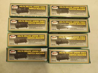 (8) Ho/n Atlas Under Table Switch Machines In Boxes