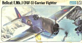 Frog 1:72 Hellcat F.  Mk.  I F6f - 3 Carrier Fighter Plastic Model Kit F245u