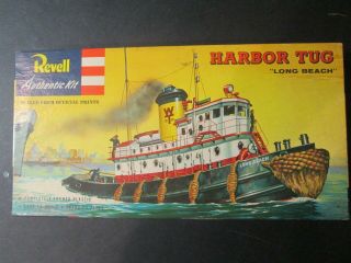 Revell Harbor Tug Long Beach H - 314 S Kit 1956 Vintage Complete