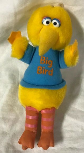 1983 Mini Playskool Sesame Street Big Bird Character Doll Figure Pre - Owned