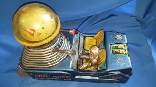 Old Vintage Tin Battery Operated Moon Patrol Space Toy From Japan 1960 5