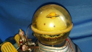 Old Vintage Tin Battery Operated Moon Patrol Space Toy From Japan 1960 8