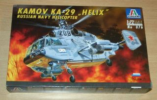 40 - 076 Italeri 1/72nd Scale Kamov Ka - 29 Helix Plastic Model Kit