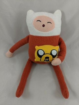 Cartoon Network Adventure Time Finn Jake Plush Doll 10 " Stuffed Animal