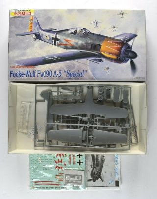 Dragon 1/48 Focke - Wulf Fw190a - 5 Special & Fw190a - 8 Model Airplane Kits
