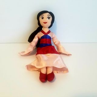 Disney Store 12 " Mulan Plush Doll Toy Soft Toy Princess Euc