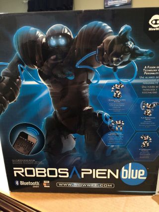 Robosapien Rs Blue - Black Bluetooth Robot With Remote Control (2004,  Wowwee)