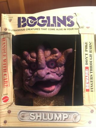 Vintage 1987 Shlump " Subspecies " Boglin W/ Box - Mattel