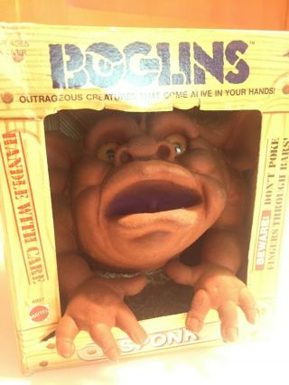 Vintage 1987 Sponk " Subspecies " Boglin W/ Box - Mattel