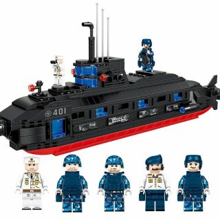 Ww2 Military Series Submarine Model Building Blocks Army Soldier Fit Lego Toys