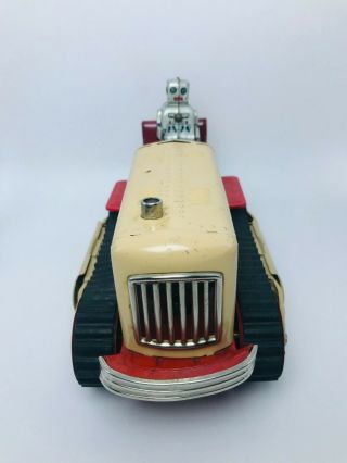 50s Nomura Robot Tractor Vintage Battery Operated Tin Toy 5