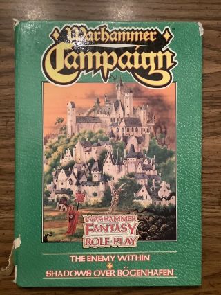 Warhammer Campaign The Enemy Within & Shadows Over Bogenhafen - 1988 Hardcover