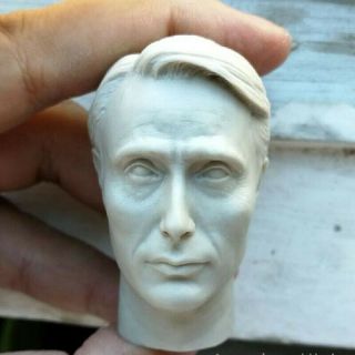 Blank Hot 1/6 Scale Medes Mikkelsen Hannibal Lecter 2.  0 Head Sculpt Unpainted