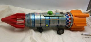 1969 Yonezawa Ky Space Frontier Apollo 11 Space Toy Battery Operated Rocket