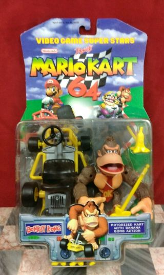 Toy Biz Mario Kart 64 Series 2 Donkey Kong Figure 1999 Moc - Rare - Nintendo