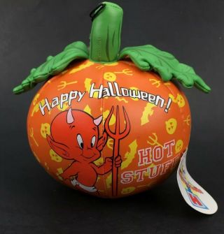 1998 Richie Rich 6” Hot Stuff Devil Plush Harvey Toons Comic Halloween Pumpkin