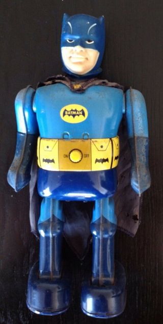 Nomura Batman Robot Tin Battery Operated.  1960 