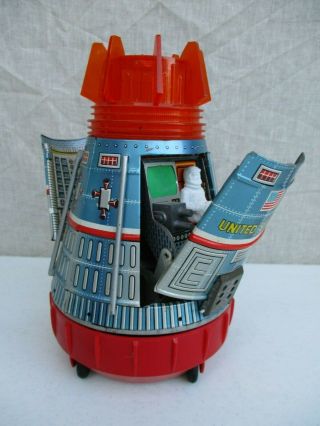 1969 Horikawa Space Capsule Space Ship Japan Tin Toy Rocket Space