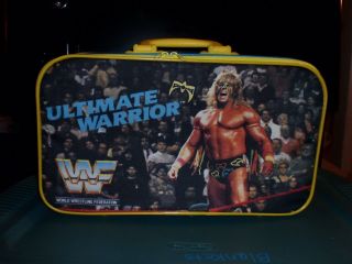 Vintage Wwf Suitcase Ultimate Warrior Luggage Wwe Wrestler