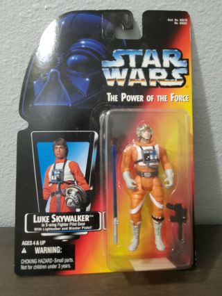 1995 Star Wars The Power Of The Force Luke Skywalker X - Wing Pilot Short Saber