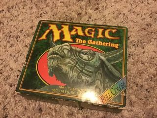 Magic The Gathering 1997 Calendar 365 Page - A - Day In Dominia Full Color Mtg Rare