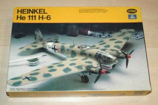40 - 866 Testors Italeri 1/72nd Scale Heinkel He 111h - 6 Plastic Model Kit