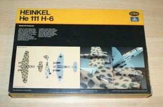 40 - 866 TESTORS ITALERI 1/72nd Scale HEINKEL He 111H - 6 Plastic Model Kit 2