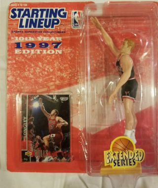 Luc Longley Extended Series Starting Lineup Slu Chicago Bulls 1997 Action Figure