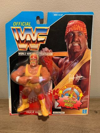 Wwf Hasbro Hulk Hogan Hulkster Hug Action Figure 1990 Moc