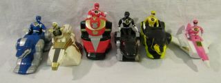 Complete Set Of 6 1995 Mcdonalds Mighty Morphin Power Ranger Happy Meal Toys
