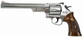 Crown Model Hop - Up Gas Revolver No.  6 S&w M629 8 Inch Stainless Color Type