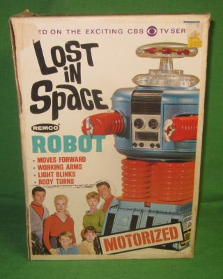 1966 Remco Lost In Space Robot Box Only Ships