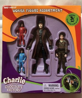 Wonka Figure Assortment  Charlie & The Chocolate Factory ,  Johnny Depp